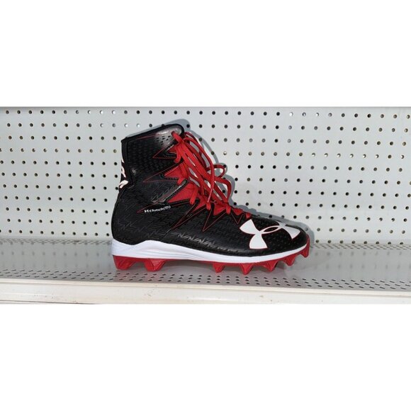 Under Armour Highlight RM Mens Football Cleats Size 10 Black Red White main image 7